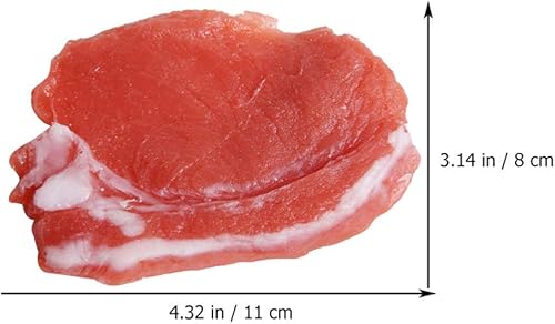 Miniatura 3 de Cabilock 2 unids comida falsa simulación carne de cerdo cocina juego de simulación comida realista carne modelo restaurante cocina juego exhibición