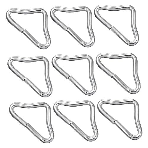 BESPORTBLE 20 Piezas Repuestos De Anillos Triangulares para Cama Elástica - Hebillas De Trampolín Duraderas y Resistentes - Accesorios Esenciales para Garantizar Un Salto Seguro y