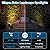 MinPea Solar Spot Lights Outdoor, [57 LED/6 Pack] Solar Lights Outdoor IP65 Waterproof, 3 Modes Solar Powered Landscape Spotlights for Garden Yard Outside Patio Pathway Pool(Warm White)