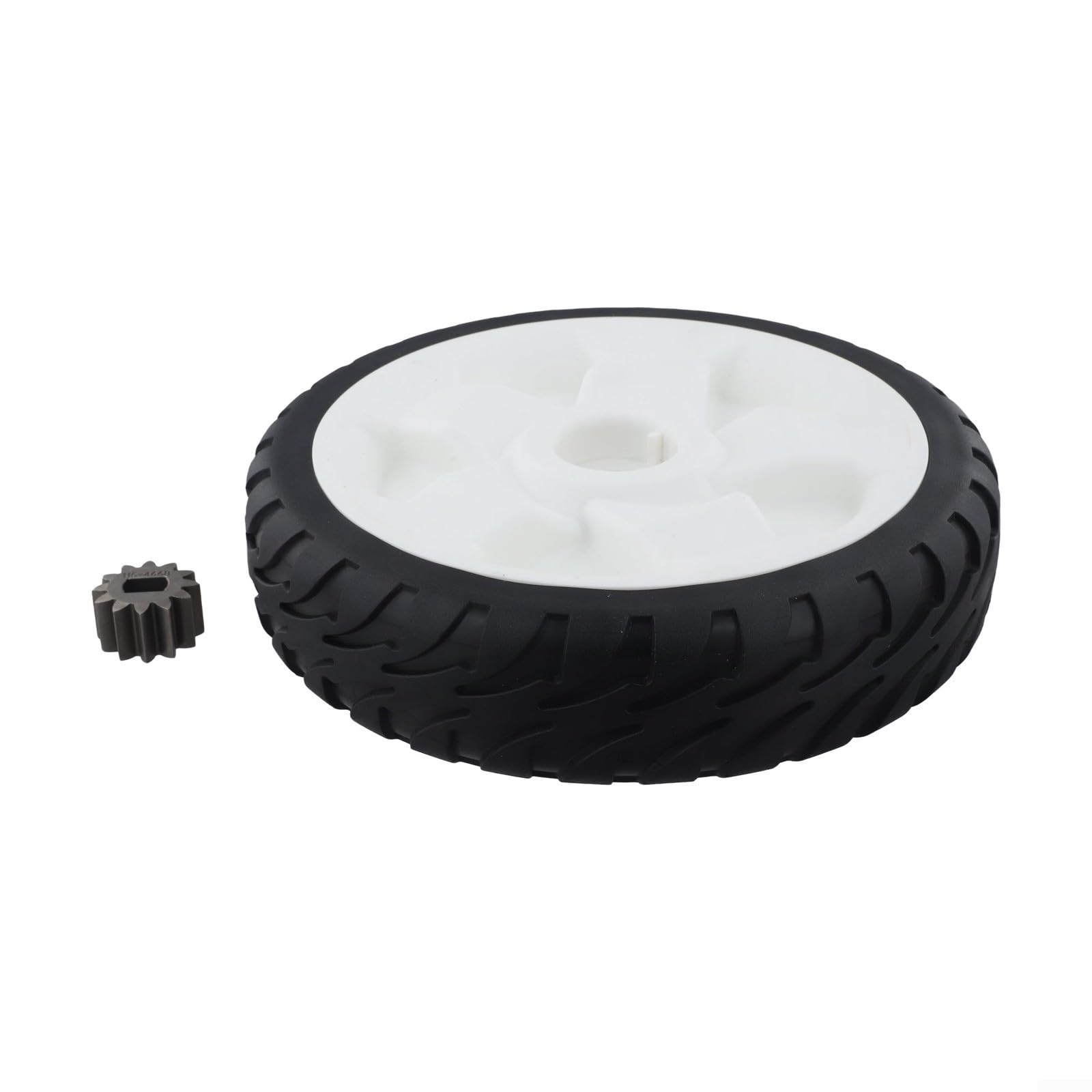 Ruota di ricambio per tosaerba da 20,3 cm con cuscinetto e puleggia per modelli Toro Push, OEM Fit 115-4695 138-3216 115-4668, ingranaggio in plastica (1 pezzo)