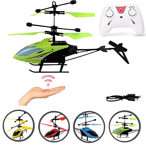 Image of 360 Exceed Helicopter Remote Control and Hand Sensor Charging Helicopter Toys with 3D Light Toys for Boys Kids (Multicolor)