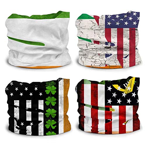 Image of 4Pcs Magic Headwear Neck Gaiter Tube Scarf Headbands Bandana Balaclava for Outdoor Running Cycling Skating Work Out