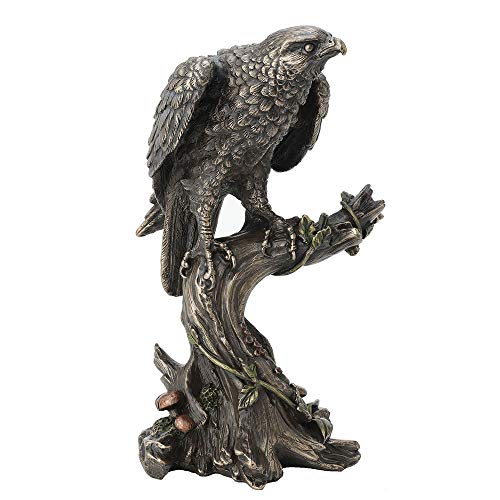 Veronese Design 10 Inch Peregrine Falcon Antique Bronze Finish Animal