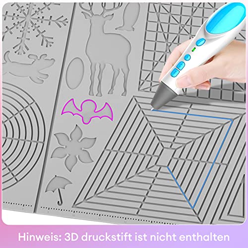 Plantilla de lápiz 3D, almohadilla de silicona de impresión 3D para lápiz de impresión 3D, alfombrilla de dibujo 3D para crear más de 40 dibujos animados diferentes, regalo de cumpleaños para niños 4 Plantilla de lápiz 3D, almohadilla de silicona de impresión 3D para lápiz de impresión 3D, alfombrilla de dibujo 3D para crear más de 40 dibujos animados diferentes, regalo de cumpleaños para niños - Imagen 5