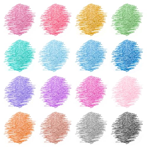 HANKU Glitter Gel Pens 16-Color 0.7mm Retractable for Coloring Journaling by HANKU - Used condition - Image 6