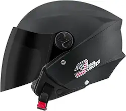 CAPACETE ABERTO PRO TORK NEW LIBERTY 3 ELITE FOSCO PRETO FOSCO TAM. 60 VIS. FUMÊ