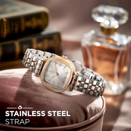 Image of Carlington Diva Series Analog Women Wrist Watches with Stainless Steel Chain Strap | Premium Fashion Watches for Ladies | CT - 106