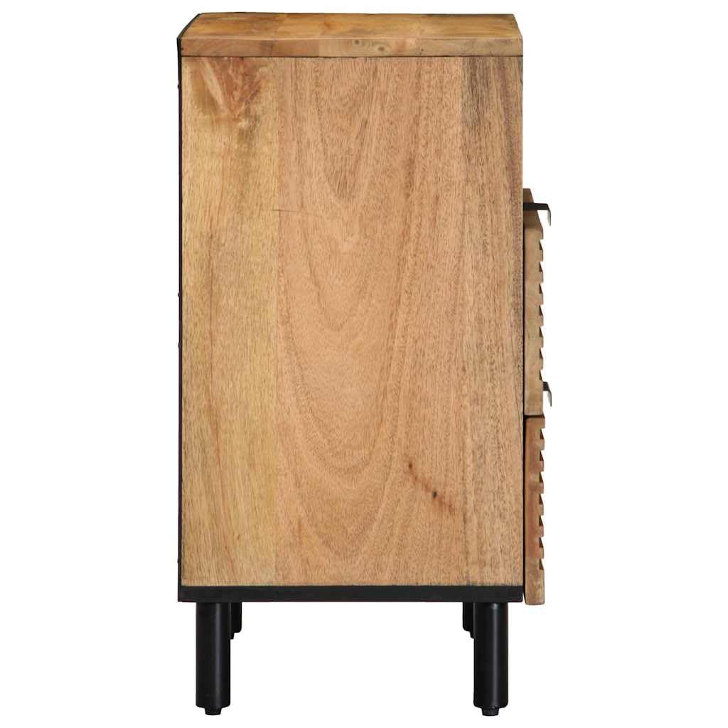 Mobiletto portaoggetti Comodino per camera da lettoComodino Marrone 50x33x60 cm in Legno Massello di MangoAdatto alle camere da letto