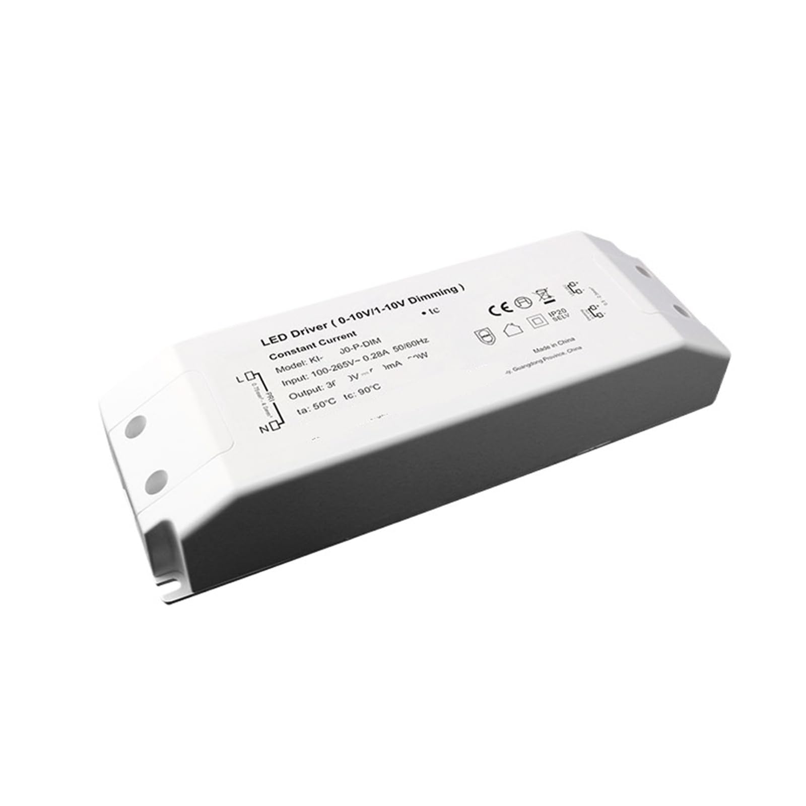 Driver LED dimmerabile | Uscita: 0-10V; Potenza: 30W; Controllo: 0-10V; Caratteristiche: Corpo in plastica/Dimmerabile(36V 30W)
