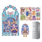 xyensy Magnetische Anziehpuppen | Kombinierbare Outfits Für Fantasievolles Spiel | Magnetische Anziehpuppe Für Mädchen Spielzeug | Für Sammler, Schüler, Mode-Liebhaber, Vorschulkinder, Zuhause,