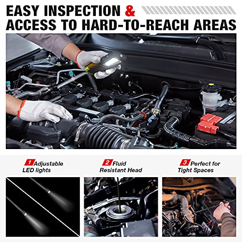 LAUNCH Endoscópio Tech VSP-600 USB, 0,21 polegadas Snake IP67 impermeável HD Videoscópio, adequado p