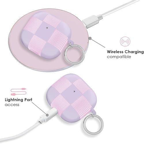 Miniatura 89 de VELVET CAVIAR Funda compatible con AirPods 4 con llavero, bonitas fundas protectoras duras para AirPod de 4ª generación para mujeres, color rosa