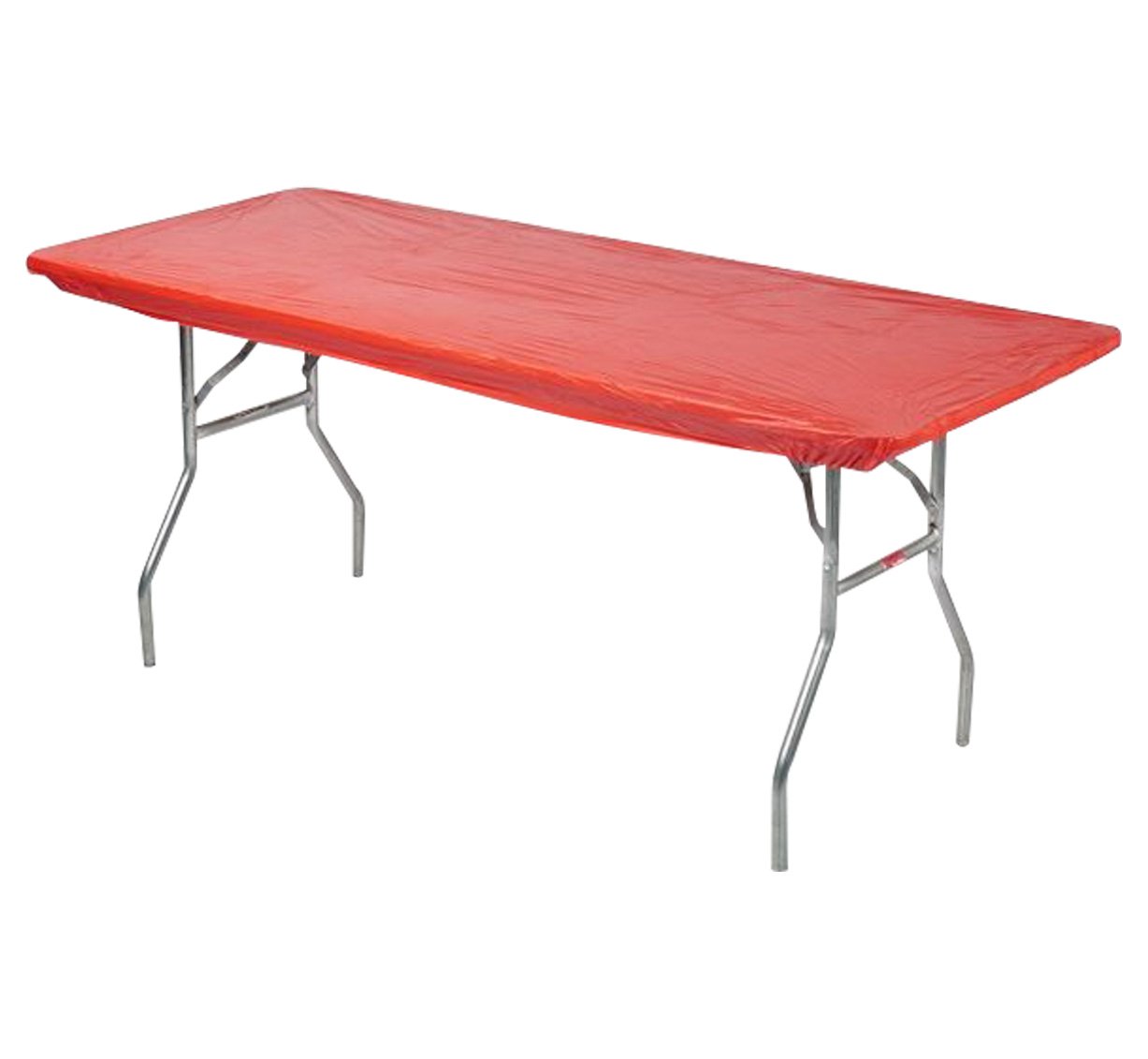 Kwik Covers 30" x 72" Red Fitted Table Cover - Single