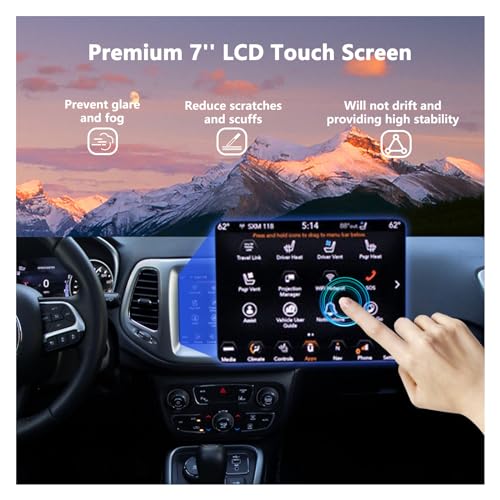 Image of New Replacement 7 inch LCD Display Fit for Jeep Compass 2017-2020 TDO-WXGA0700K00033-V2 TDO-WXGA0700K00057-V1 LMB-K00057BL (7 Jeep LCD)