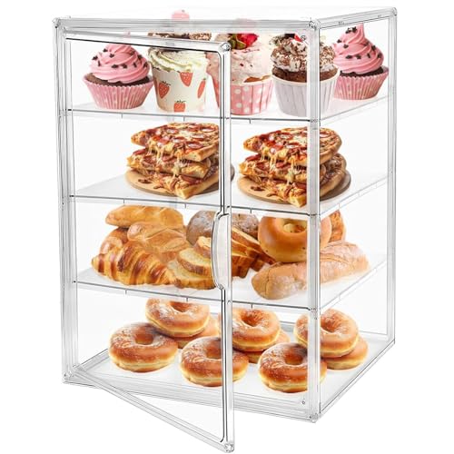 Consejos para Comprar Paneras comprados en linea. 41 Panera acrílica, almacenamiento de pan transparente, 4 capas ajustable, material para mascotas de calidad alimentaria, también adecuado para manualidades, cajas ciegas (Estilo B)