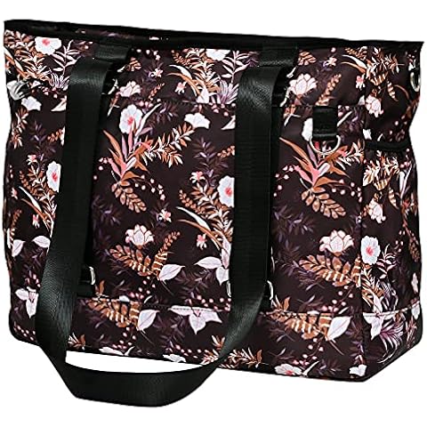 Sports Gym Tote Bag,Waterproof Large weekend Bags for Women,Multifunctional Travel Bag Overnight Bag for Gym ,Travel ,Workout, Stampa Coffee, One Size Cover