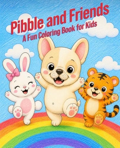 Pibble Fun Pibble and Friends: A Fun Coloring Book for Kids: Cute Animals, Simple ...