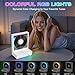 Portable CD Player,Retro Bluetooth 5.3 CD Players for Home,Music Player with HiFi Speaker,4000mAh Recheageable/Remote Contro/RGB Night Light/Sleep Timer/U Disk/Micro SD/AUX Desktop CD Players (White)