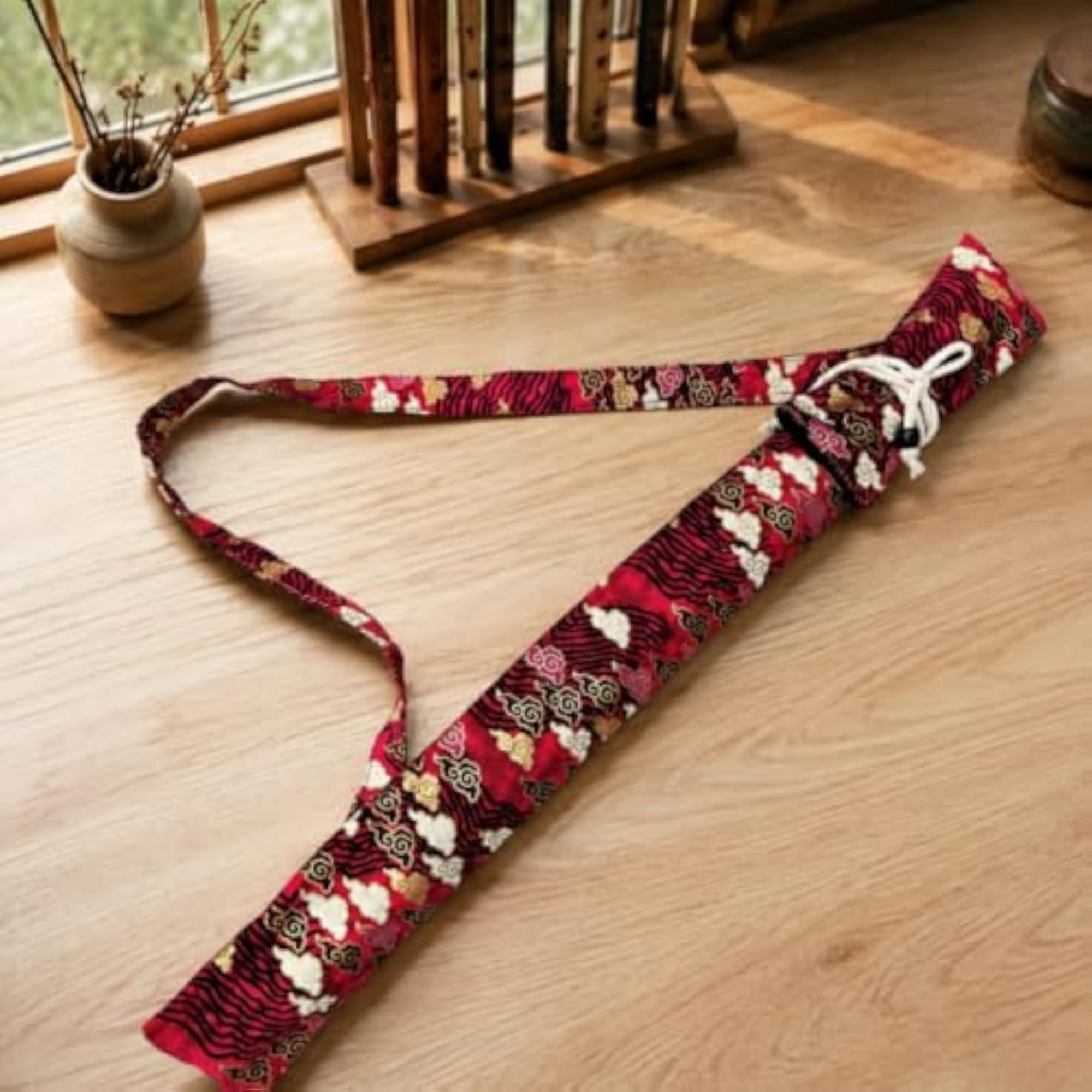 Breathable Cylindrical Flute Bag, Portable Storage for Music