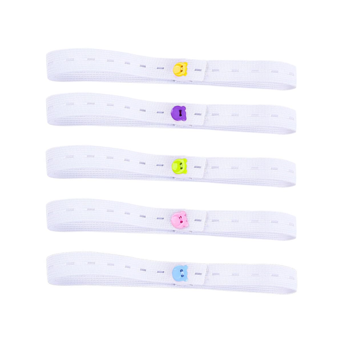 ULDIGI 20pcs Infants Diaper Tape Elastic Diaper Strips for Girls Boys Newborn Comfortable Fasteners for Baby Covers (50cm/Random)
