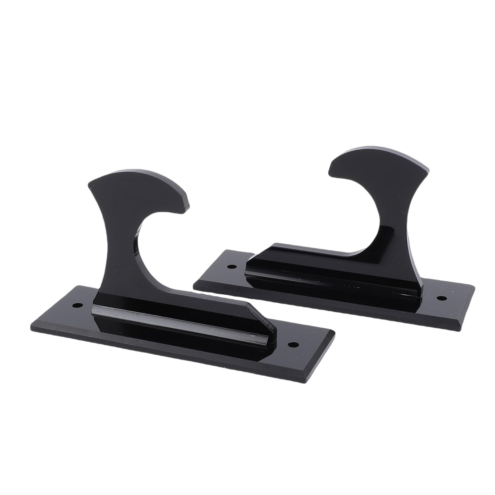 Keenso Uchwyt ścienny na Miecz, Akrylowy Uchwyt do Eksponowania Ostrzy Szabli i Tanto 12x4x6,5 Cm dla Kolekcjonerów Cosplay w Salonie lub Biurze (BLACK)