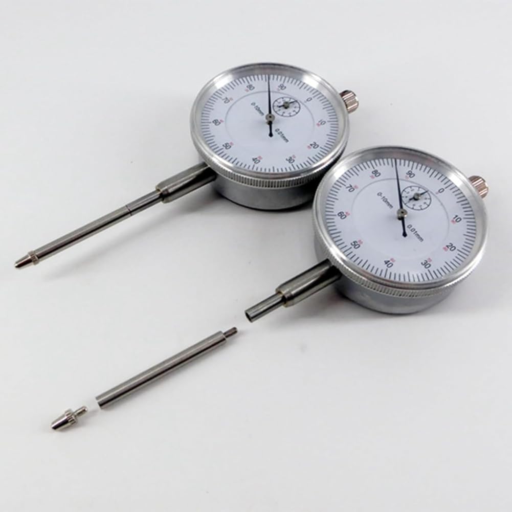 Juego de 6 barras de extensión de reloj comparador con rosca M2.5, barra de extensión de 10 a 100 mm, medición para relojes comparadores y pantallas digitales
