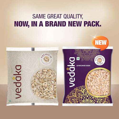 Image of Amazon Brand - Vedaka Sunflower Seeds | 1 Kg | Rich Source of Magnesium | Delicious & Fresh | Convenient Snack | Hygienically Packed