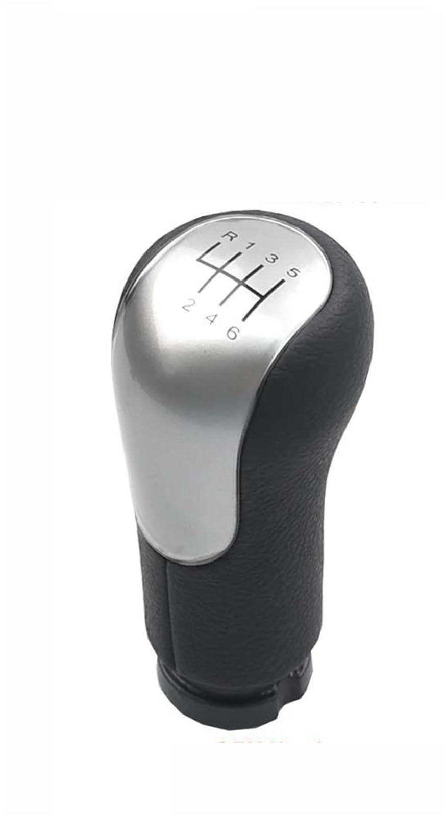 MOCALUX Gear Stick Shift Lever Knob for Ford for Fiesta 2002 On Gear Shift Knob Lever Shifter Handball Modification Parts(Silver,for 6 Speed)
