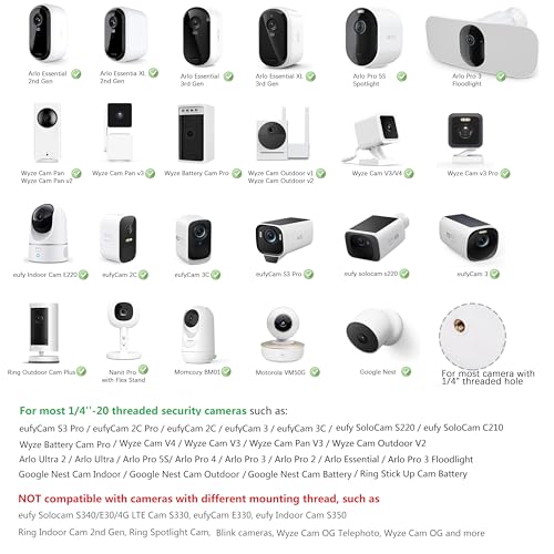 Support caméra Arlo robuste résistant aux intempéries design noir - 2
