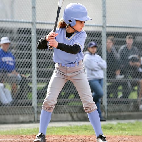 Image of JASGOOD 2 Pack Baseball Socks and Belt Combo Set Softball Socks and Belts Elastic Waist Belt for Youth and Adult Boys