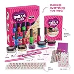 Nail Art Studio for Girls - Birthday Gift - Nail Polish Kit for Kids Ages 7-12 Years Old - Girl Gifts Ideas - Gift Set - Girly Stuff - Polish, Pens, Glitter, Stickers, Gems, Filer - 8 9 10 11 12 Year - Image 4
