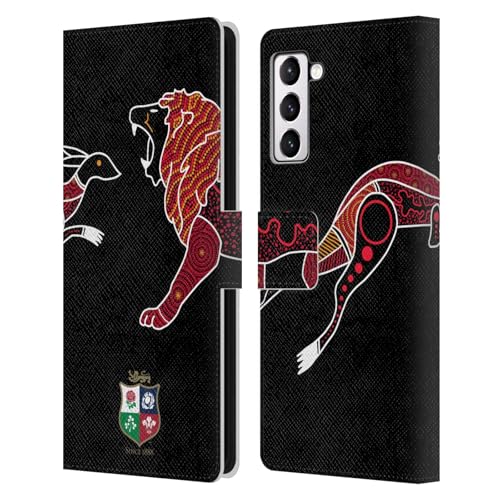 Étui portefeuille British and Irish Lions pour Samsung Galaxy S21+ 5G en cuir