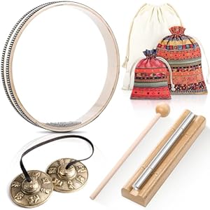 Maasechs 3 Sets Meditationsinstrument Beckenset