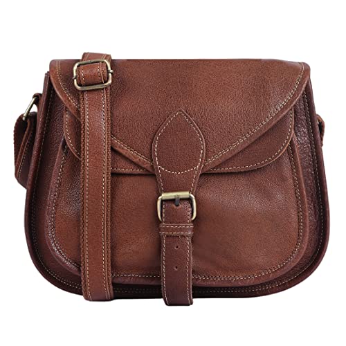 Bolso cruzado de cuero para mujer elegante y práctico miniatura 1