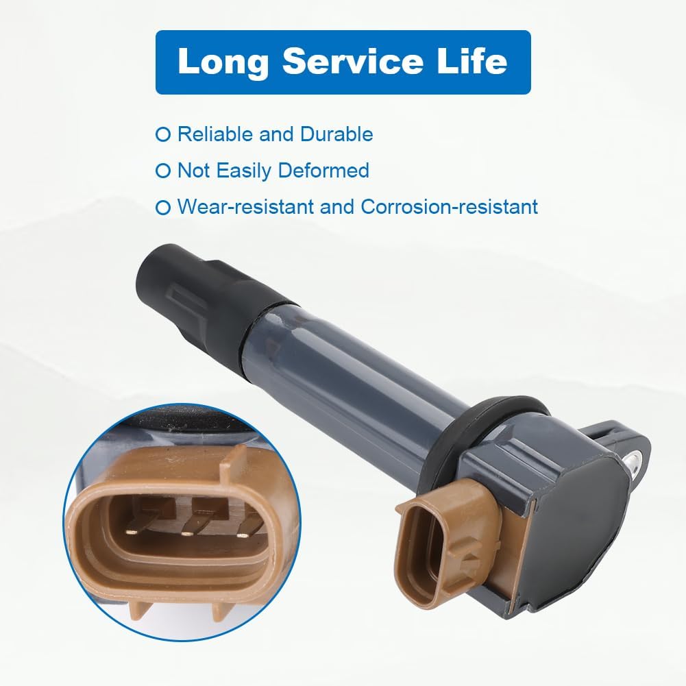 JDMON 3Pcs 420666140 420666141 420666142 Ignition Coils Pack Compatible with Sea-Doo GTI GTX RXT RXT GTS Wake 90 130 155 170 230 300 Spark 900 000 TRIXX 2014-2023