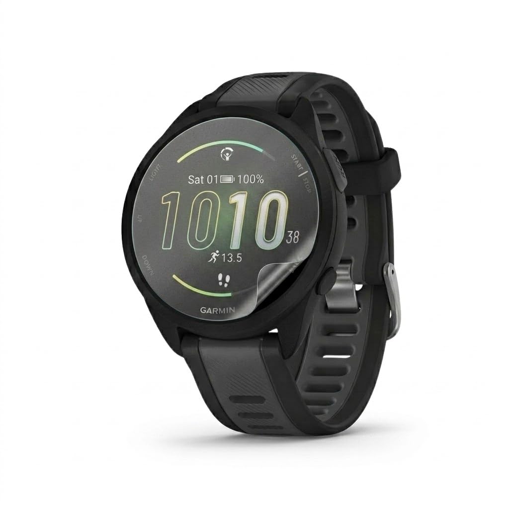 Saco Anti-Glare Hydrogel Screen Guard for Garmin Forerunner 165 Smart Watch | Flexible Soft Film, Bubble-Free, Scratch and Fingerprint Resistant, Matte Display Protection-image-15