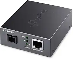 TP-Link | Conversor de fibra para Ethernet | 10/100/1000 Mbps | SFP para RJ45 | Modo único 1000Base-LX