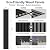 Sunlysound Wood Slat Acoustic Panels for Wall, 3 PACKS 94.5" x 12" (23.63ft²) 3D Fluted Sound Absorbing Panel, Wall Panels Sound Deadening Decor for Office, Home Theater, Studio (Black)