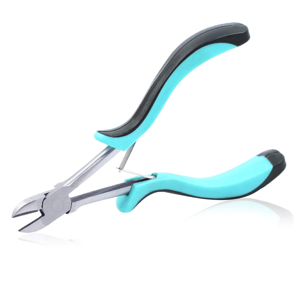 Speedwox Blue Mini Diagonal Cutting Pliers Long Reach Pliers 6 Inches Precision Wire Cutter Side Cutting Pliers Small Pliers For Jewellery Making Beading