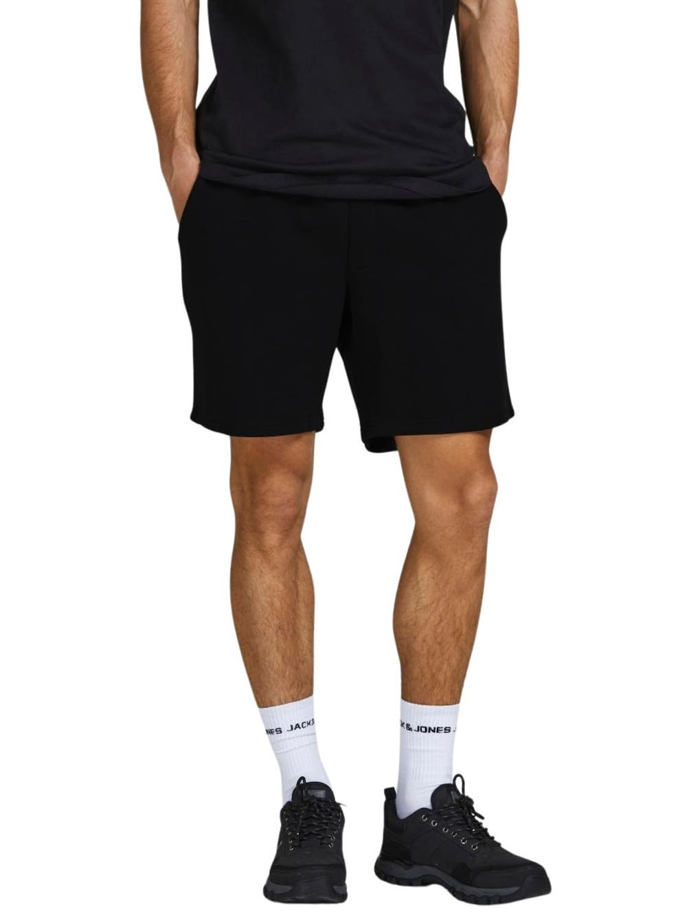 Jack & Jones Pantalones Cortos de Sudadera Bermuda Ajuste cómodo hasta la Rodilla con Bolsillos Laterales