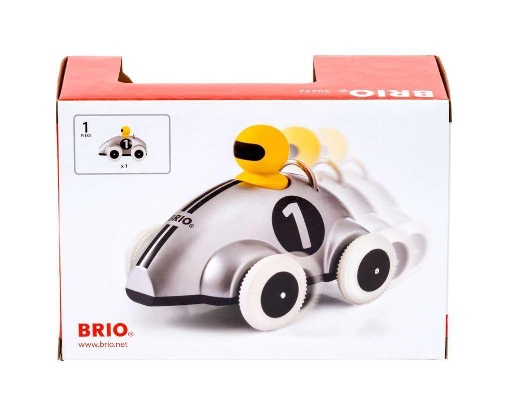 Push & Go Rennwagen Silber Edition Push Along