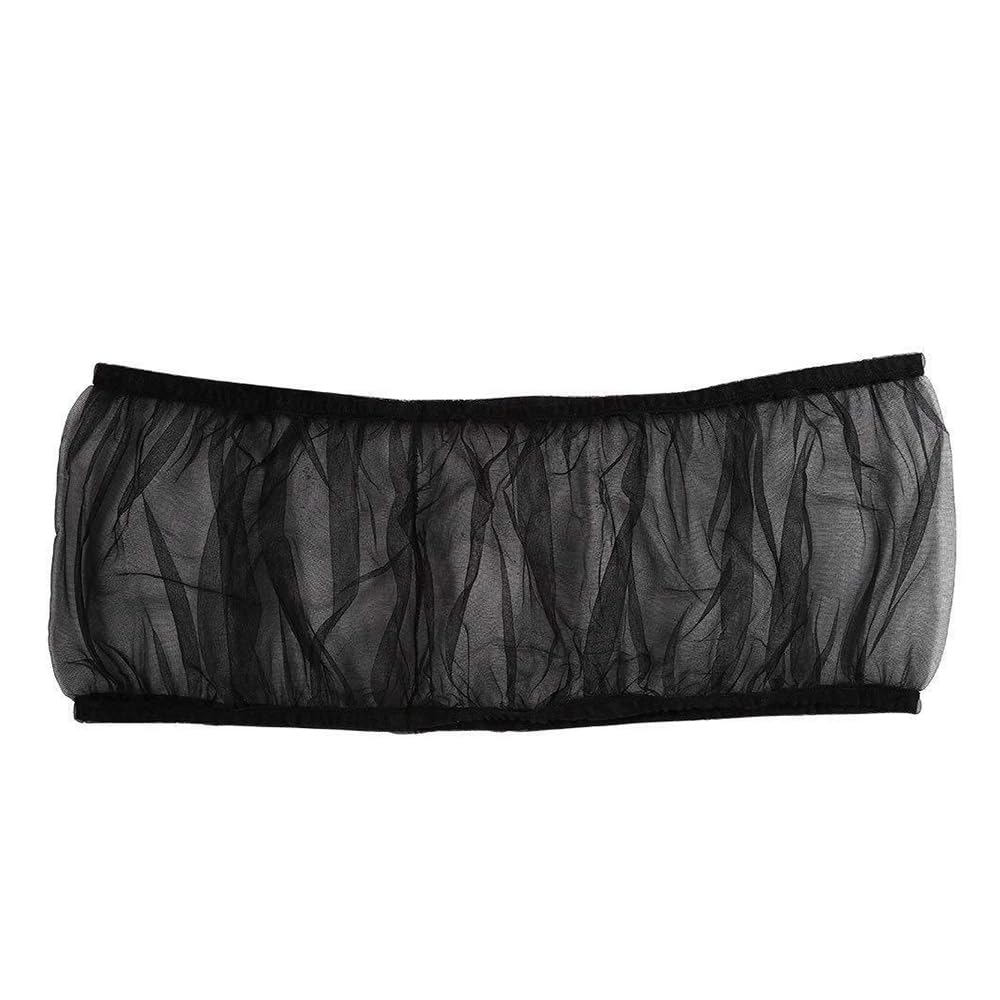 Large Universal Bird Cage Cover,Adjustable Soft Nylon Mesh Seed Catcher Guard, Stretchy Form-Fitting Skirt for Round & Square Cages,Black Breathable Bird Cage Net