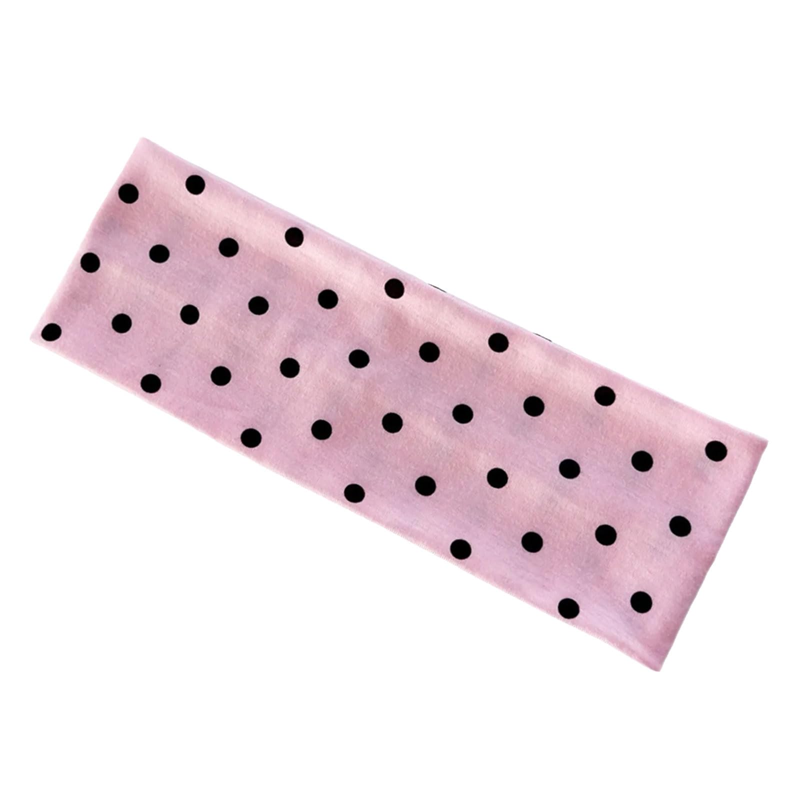 MICFENY Elastic Workout Headband Nonslip Round Dot Design Hair Ornament Soft Fabric Hair Band For Fitness Daily Use