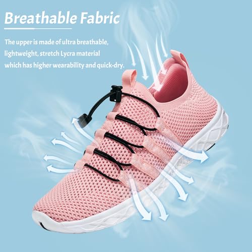 Image of ATHMILE Water Shoes for Men Women Barefoot Hiking Swim River Beach Knit | Adult Lake Pool Aqua Socks Quick Dry for Hiking Surfing Kayaking Sport Accessories Camping Must Haves