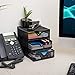 Mind Reader Desktop Accessory Storage, Desk Supplies, Organizer, Office, Metal Mesh, 6.25