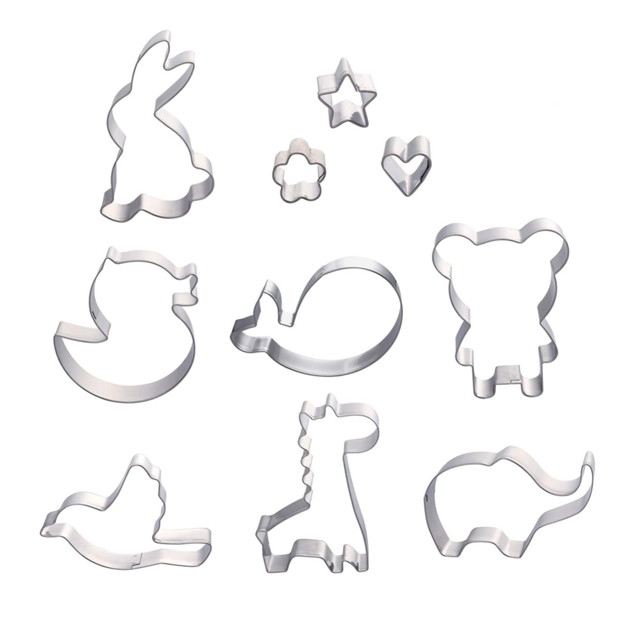 TOPBATHY 30 Stk Ausstechformen keksform ostern easter cookie cutters Keksformen für Ostern Plätzchen für Kinder Stern-Ausstecher Kuchen-Puck-Form Kuchenform Keksausstecher aus Edelstahl