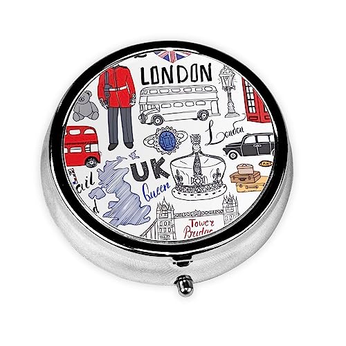 Pill Box I Love London ���E���h�s���P�[�X 3�R���p�[�g�����g �� �s���I�[�K�i�C�U�[ ���킢���s���I�[�K�i�C�U�[ �|�[�^�u�� ���s �s���{�b�N�X �� �r�^�~�� �^�� �̖� ���[�{�b�N�X ���j�[�N�ȃM�t�g�I�[�K�i�C�U�[