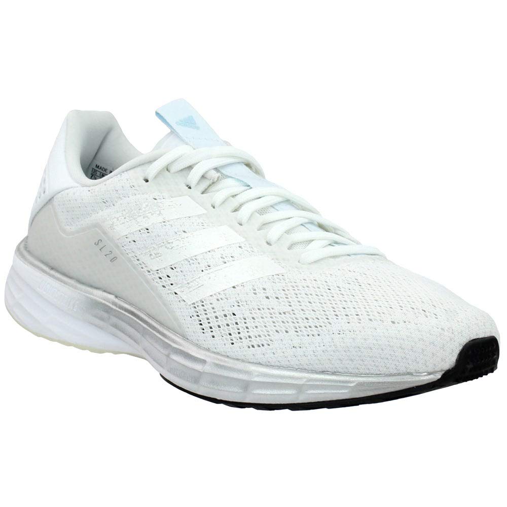 adidas Men's SL20 Summer Ready Running Shoe, White/White/Sky Tint, 10.5 M US