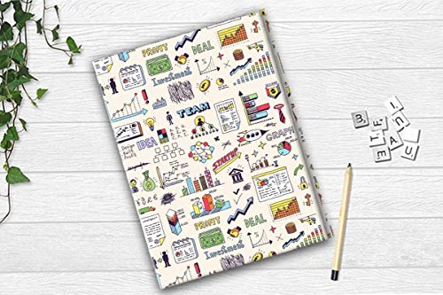 Image of Paper Plane Design 2D Folder Case, A4 Size, Ring Binder File Folder, Can Use in Office /Hospital /Banking /Account /School Documents, Bills & Certificates