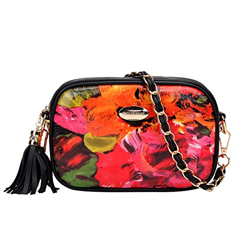 Sac en bandoulière d'été pour femme avec broderie rhombique et chaîne élégante modèle E